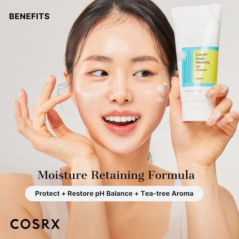 COSRX Low pH Good Morning Gel Face Cleanser, 5.07 fl oz, BHA Face Wash, Daily Mild Face Cleanser for Sensitive Skin, PH Balancing, Korean Skin Care, Korean Face Wash - Image 5