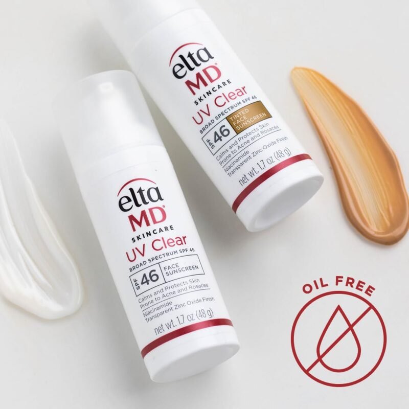 EltaMD UV Clear Tinted Face Sunscreen, SPF 46 Oil- Free Tinted Sunscreen with Zinc Oxide, Dermatologist Recommended Sunscreen, 1.7 oz Pump - Image 7