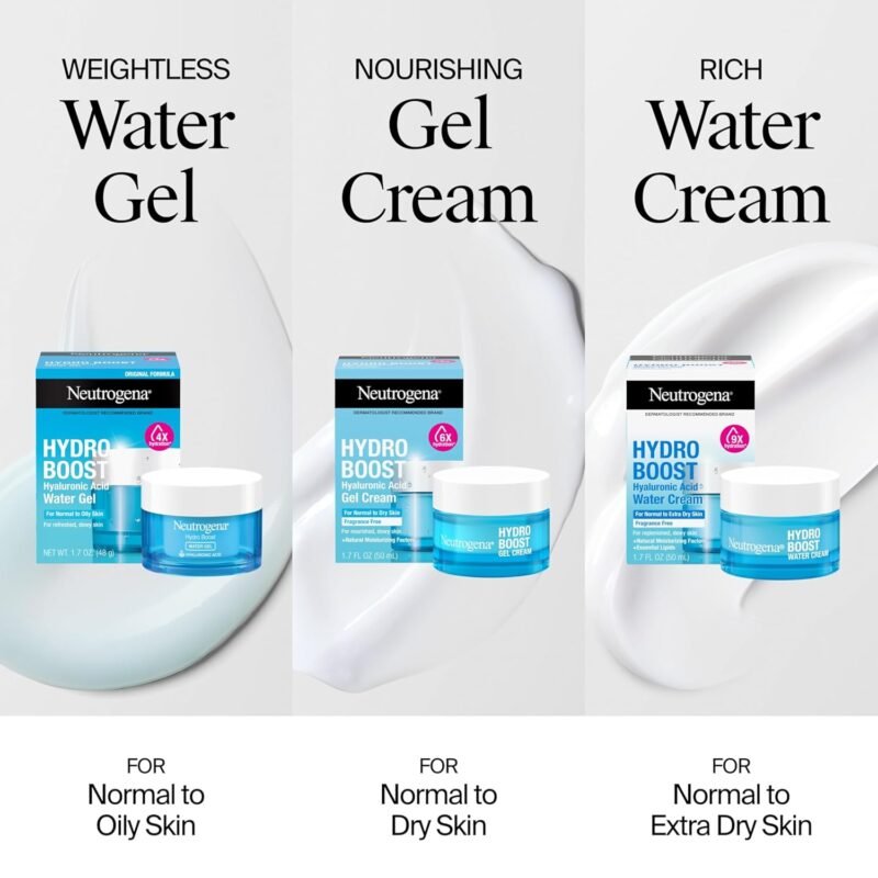 Neutrogena Hydro Boost Water Gel with Signature Fragrance, Hyaluronic Acid Face Moisturizer for Normal to Oily Skin, Delivers Hydration for Refreshed, Dewy Skin, 1.7 fl. oz - Image 10