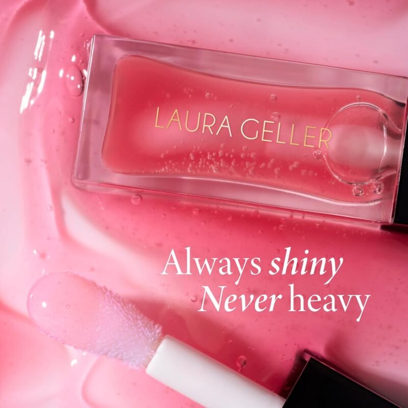 LAURA GELLER NEW YORK Fine Shine Glossy Lip Oil, Sweet Pink - Hydrating Squalane - Sheer Pink Lip Gloss - Image 4