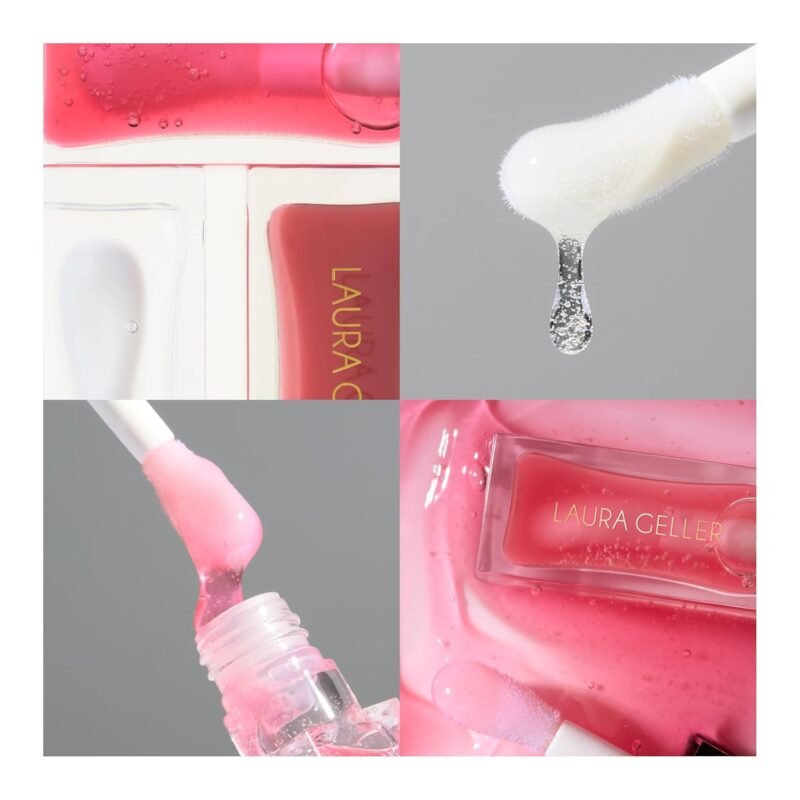 LAURA GELLER NEW YORK Fine Shine Glossy Lip Oil, Sweet Pink - Hydrating Squalane - Sheer Pink Lip Gloss - Image 7