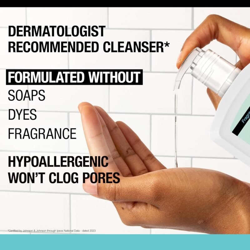 Neutrogena Fragrance Free Ultra Gentle Foaming Daily Cleanser, Hydrating Face Wash for Sensitive Skin, Removes Makeup & Gently Cleanses Without Over Drying, Hypoallergenic, 16 fl. oz - Image 8