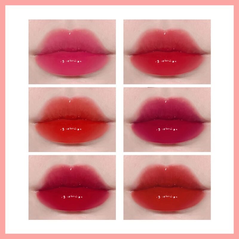 Eakroo 6 Colors Lip Tint Stain Mini Liquid Lipstick, Korean Lip Gloss Moisturizing Natural, Multi-Use Lip and Cheek Tint, Non-Stick Cup, Lightweight, High Pigment, Long-Lasting, Vivid Color - Image 5