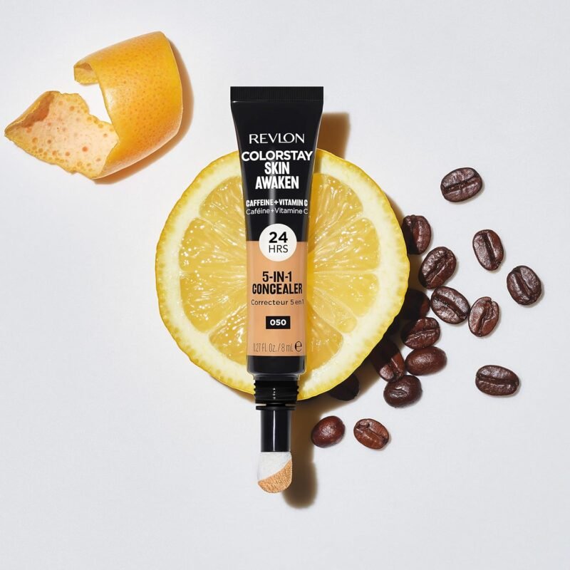 Revlon ColorStay Skin Awaken 5-in-1 Concealer, Lightweight, Creamy Longlasting Face Makeup with Caffeine & Vitamin C, For Imperfections, Dark Circles & Redness, 030 Light Medium, 0.27 Fl Oz - Image 5