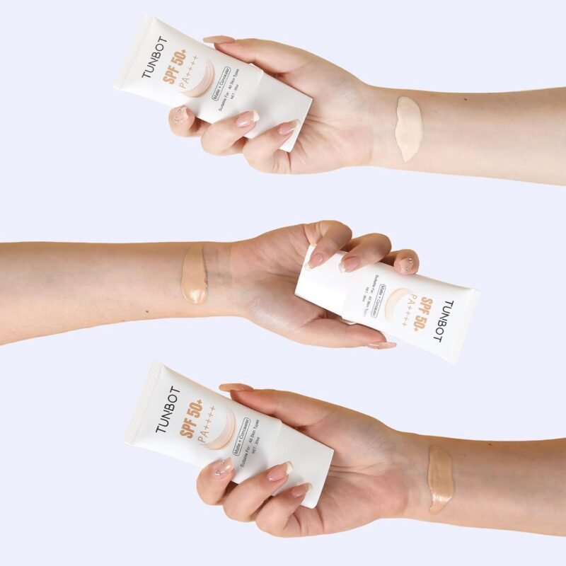 TUNBOT Long Lasting Concealer Foundation, SPF 50, Makeup to Cover Facial Imperfections, Unscented Foundation for All Skin Types (30ml) - Image 3