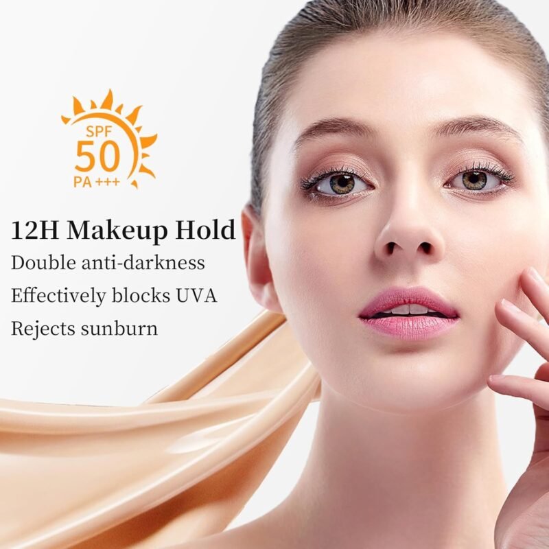 TUNBOT Long Lasting Concealer Foundation, SPF 50, Makeup to Cover Facial Imperfections, Unscented Foundation for All Skin Types (30ml) - Image 7