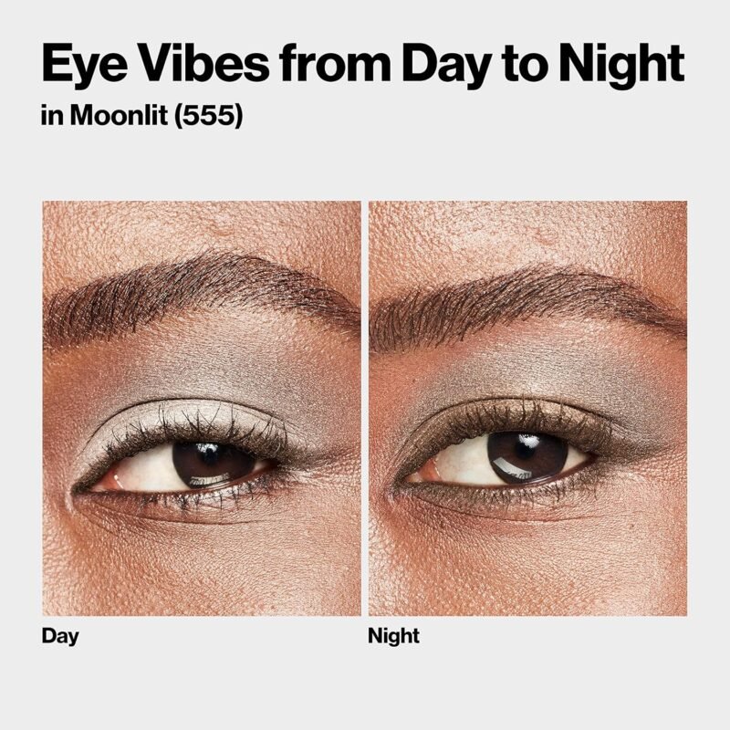 Revlon ColorStay Day to Night Eyeshadow Quad, Longwear Shadow Palette with Transitional Shades and Buttery Soft Feel, Crease & Smudge Proof, 555 Moonlit, 0.16 oz - Image 8