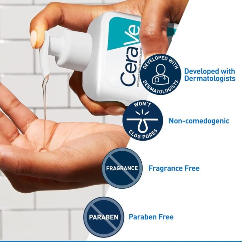 CeraVe Acne Control Cleanser, 2% Salicylic Acid Treatment Formulated With Niacinamide + Ceramides + Oil Absorbing Clay, Gentle Face Wash Helps Clear & Prevent Acne, Fragrance Free, 16 Ounce - Image 2