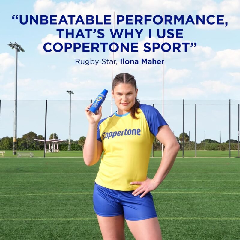 Coppertone Sport Sunscreen Spray SPF 50, Water Resistant Spray Sunscreen Bulk Pack, 5.5 Oz, Pack of 3 (Packaging May Vary) - Image 2