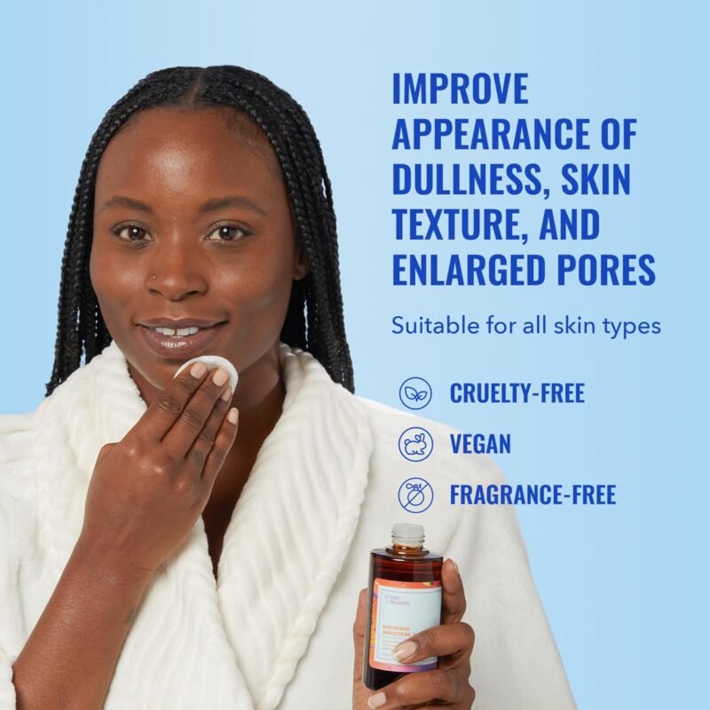 Good Molecules Niacinamide Brightening Toner - Facial Toner with Niacinamide, Vitamin C and Arbutin for Even Tone, Enlarged Pores - Skincare for Face - Image 2