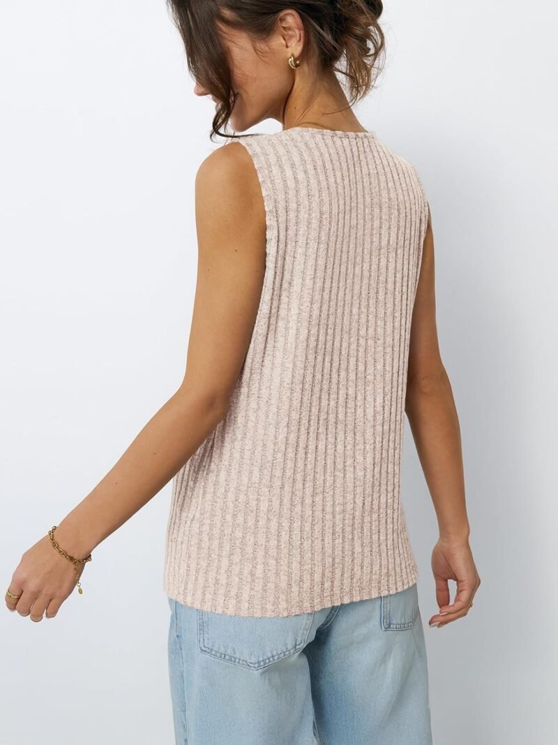 AUTOMET Womens Tank Tops Summer Sleeveless Shirts Spring 2025 V Neck Loose Fit Casual Clothes Trendy Fashion Outfits - Image 4
