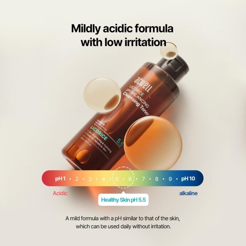 ACWELL Licorice pH Balancing Korean Toner for Cleansing 5.07 fl.oz. - Alcohol-Free PH5.5 Hydrating Facial Astringent - Skin Clarifying & Hydration Boosting Toner - Image 6