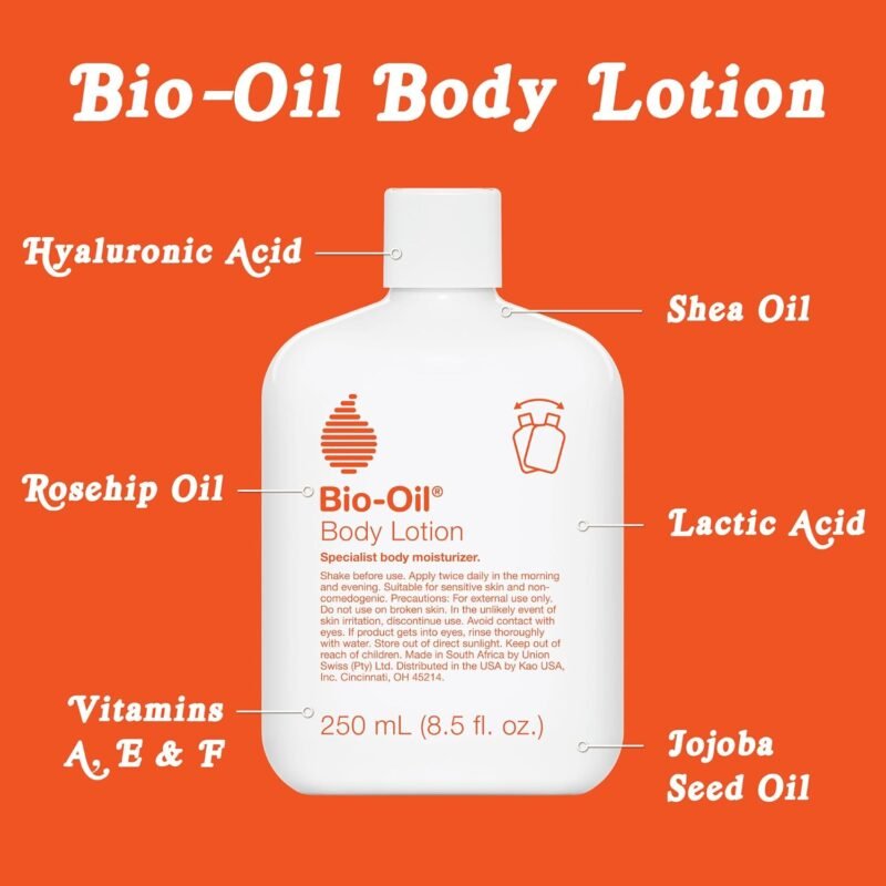 Bio-Oil Moisturizing Body Lotion for Dry Skin, Ultra-Lightweight High-Oil Hydration, with Jojoba Oil, Rosehip Oil, Shea Oil, and Hyaluronic Acid, 8.5 oz - Image 5