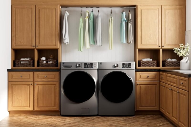 Kenmore 8.0 cu. ft. Front Load Electric Dryer with Wrinkle Guard & Accela Steam to Reduce Wrinkles, Static & Odors - Sanitize Dry, Smart Sensor Drying - LED - ENERGY STAR Certified - Metallic Silver - Image 4