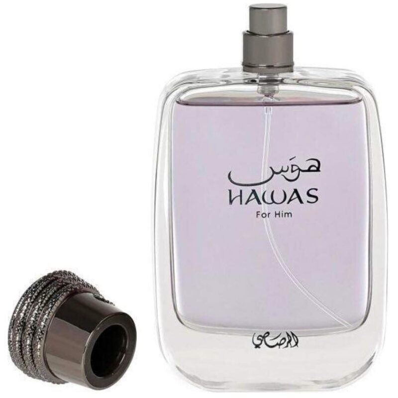 RASASI Hawas for Men EDP, Long-Lasting Pour Homme Spray, Aquatic Scent Designed to Embody Masculine Strength and Vigor, Signature Bottle, 3.38 OZ - Image 3