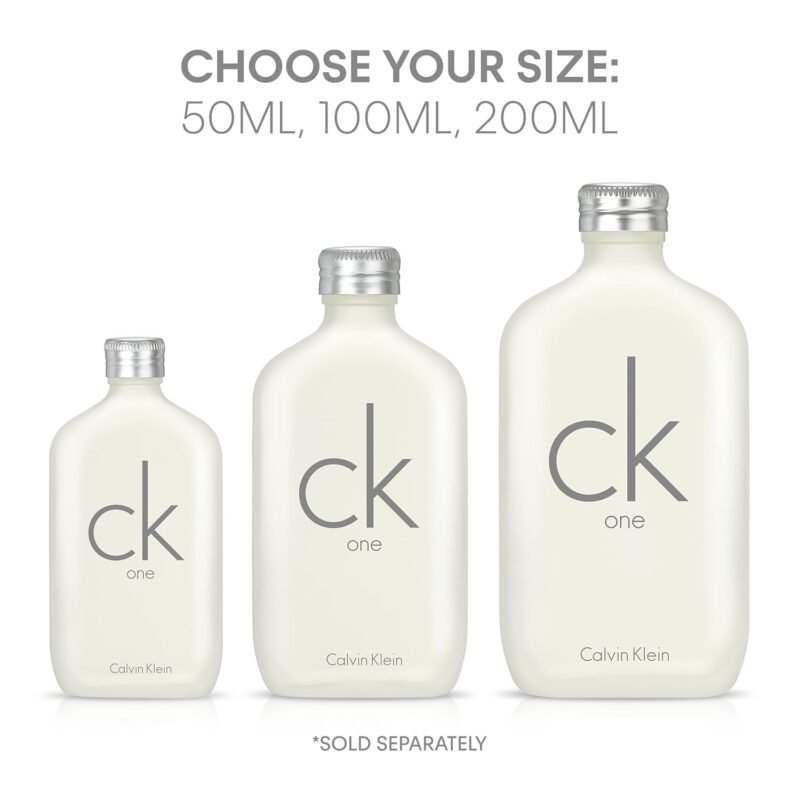 Calvin Klein CK One Eau de Toilette – Citrus Unisex Fragrance – With Notes of Green Tea, Bergamot, Cardamom, Violet & Amber – Luxury Unisex Perfumes – Long Lasting Fragrance - Image 4