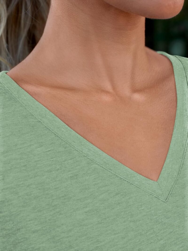 AUTOMET T-Shirts Short Sleeve V Neck Tees Tops for Women Fashion Trendy Lightweight Soft Casual Summer Outfits Clothes 2025 - Image 5