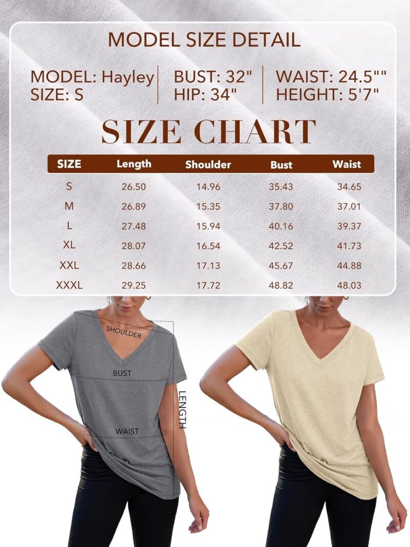 AUTOMET T-Shirts Short Sleeve V Neck Tees Tops for Women Fashion Trendy Lightweight Soft Casual Summer Outfits Clothes 2025 - Image 6