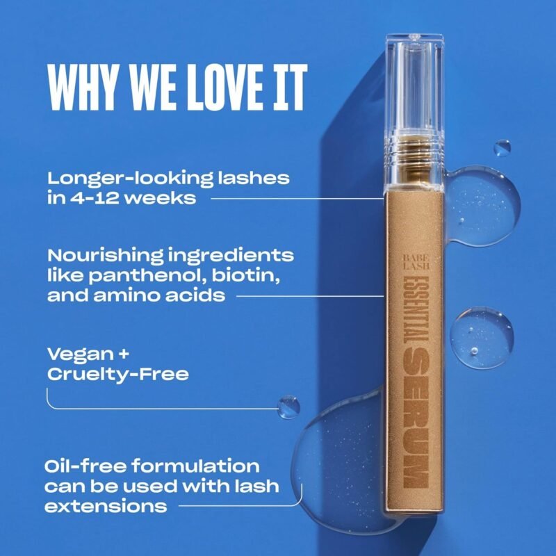Babe Original Lash Serum - Fuller & Longer Looking Eyelashes, Advanced Lash Enhancing Treatment for Natural Lashes, Extensions & Eyebrows, Vegan & Cruelty-Free - Image 5