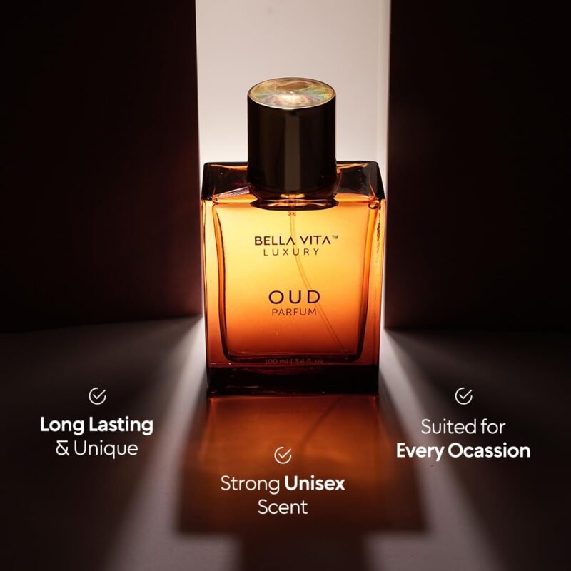 BellaVita Luxury Oud Unisex Perfume (3.4 fl.oz) | Premium Men & Women Parfum Fragrance | Warm Vanilla Perfume Oil | Long-Lasting & Warm Woody Arabic Parfum | Vegan & Cruelty-Free - Image 4