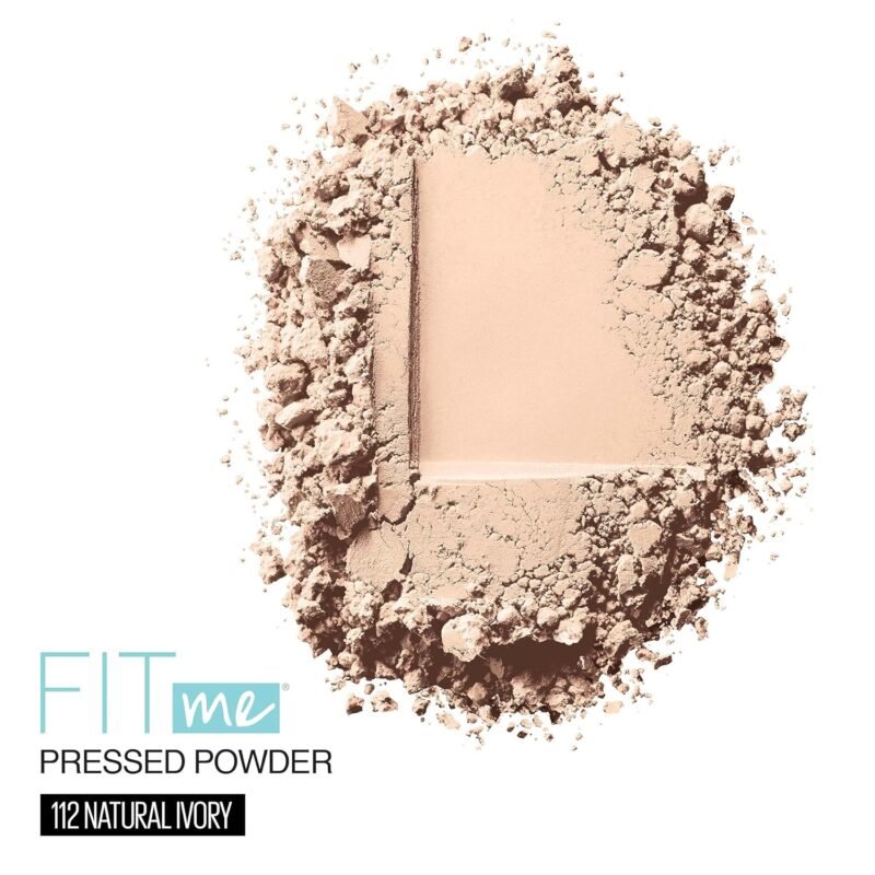 Maybelline Fit Me Matte + Poreless Pressed Face Powder Makeup & Setting Powder, Natural Ivory, 1 Count - Image 7