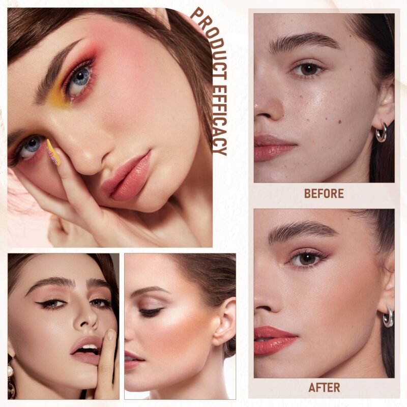 Flawless Eraser Foundation Stick,Korean Hydrating Lightweight Foundation Stick with Brush,Multi-Use Foundation Stick Makeup, Waterproof Thin and Cover Blemishes for All Skin Types (natural, 02) - Image 3