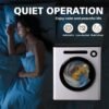 Clothes Dryer, 970w, 1.6 Cu.Ft. Machine for laundry with Stainless Steel Drum, 11lbs with Exhaust Hose,Digital Control, Auto Stop with Hygrometer Sensor, Dryer for Apartments, Home, RV, Dorms - Image 8