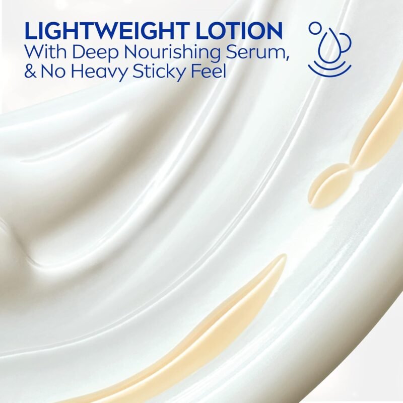 NIVEA Shea Nourish Body Lotion with Deep Nourishing Serum and Shea Butter, 48-Hour Moisturizing Body Lotion for Dry Skin, Nourishes and Smooths Dry Skin, 16.9 Fl Oz Pump Bottle - Image 4