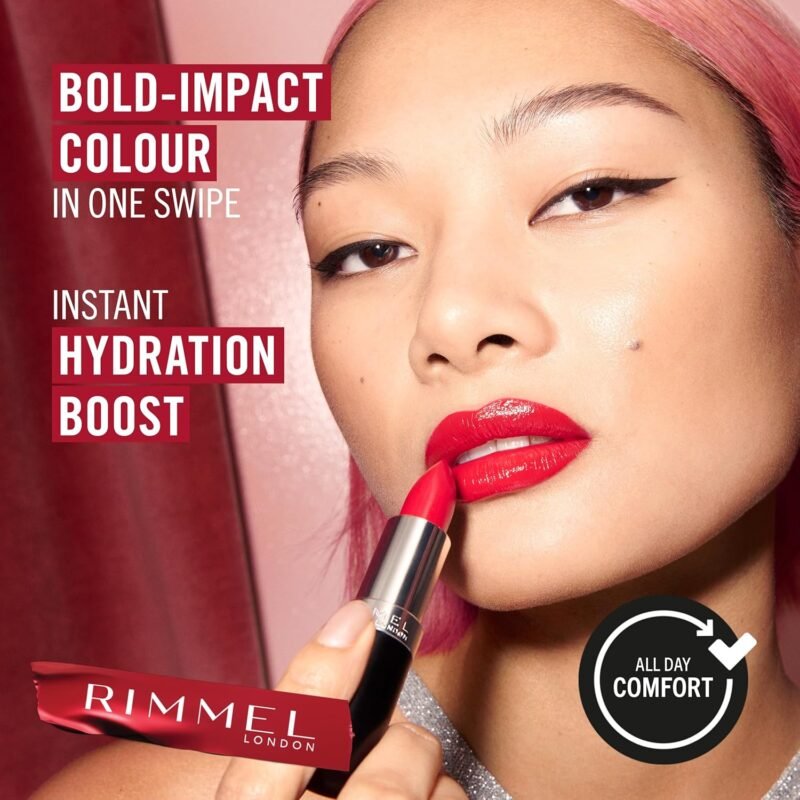 Lasting Finish Lipstick - Up to 8 Hours of Intense Lip Color with Color Protect Technology and Exclusive Black Diamond Complex - 066 Heather Shimmer, .14oz - Image 5