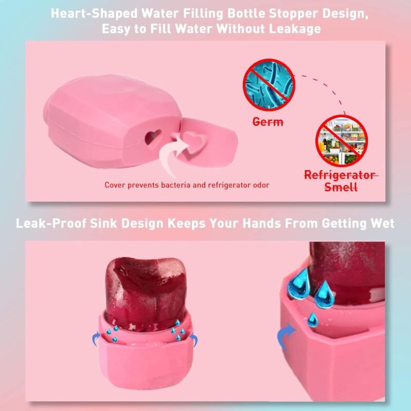 Ice Roller and Gua Sha Set for Face, Eyes and Neck - Skin Care Beauty Tools to Brighten Skin and Enhance Natural Glow (Pink) - Image 5