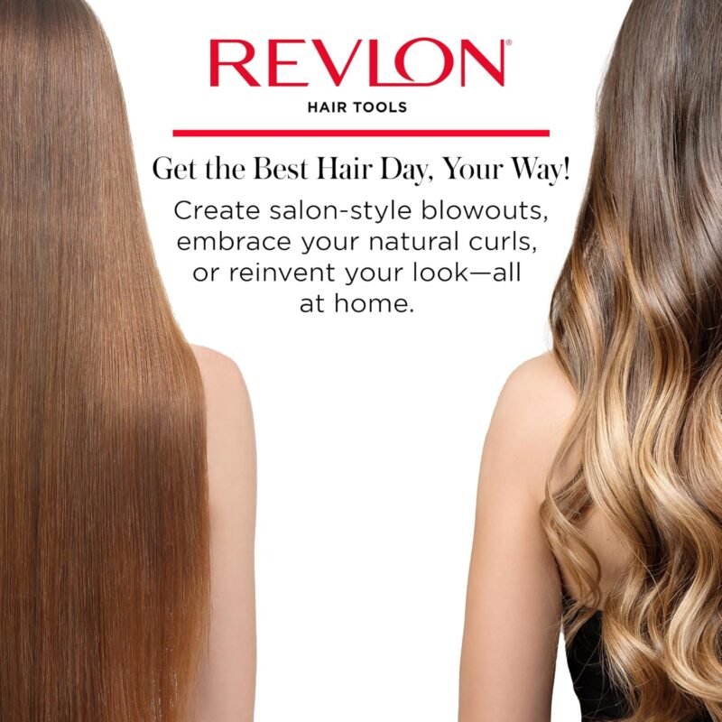 REVLON Infrared Hair Dryer with Diffuser - Ionic Blow Dryer, Diffuser, and Concentrator, Infrared Heat Technology to Prevent Over-Drying for Shiny, Soft Hair with Natural Moisture (White) - Image 7