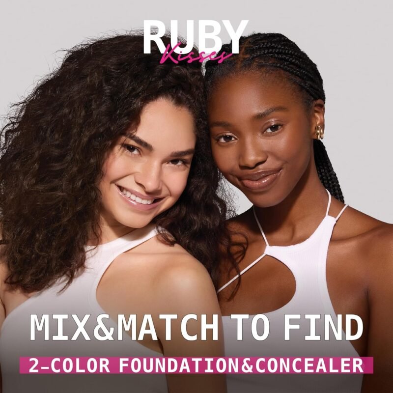 Ruby Kisses 3D Face Creator Cream Foundation & Concealer, 12 Hours Long Lasting, Medium to Full Coverage, Non-Greasy, Ideal for Makeup & Contour Palette (Level 12) - Image 5