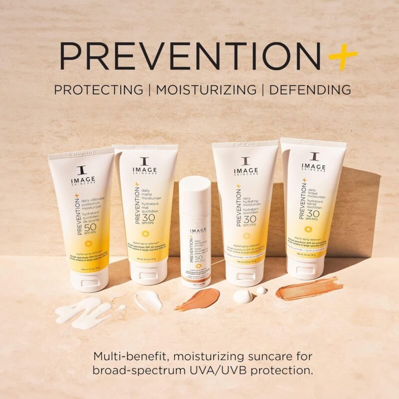 IMAGE Skincare PREVENTION+ Daily Ultimate Protection Moisturizer, SPF 50 Face Sunscreen Lotion, Zinc Oxide, Blendable with No White Cast, 3.2 oz - Image 7