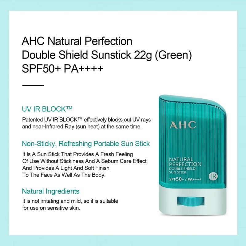 AHC Natural Perfection Double Shield Sun Stick 22g SPF50+ PA++++ - Image 5
