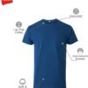 Hanes Men's Pocket Undershirt Pack, Cotton Crew Neck T-Shirt, Moisture Wicking Tee, Assorted 6-Pack - Image 4