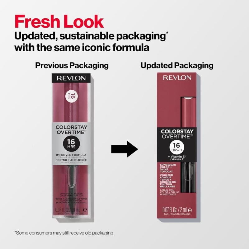 Revlon Liquid Lipstick with Clear Lip Gloss, ColorStay Overtime Lipcolor, Dual Ended with Vitamin E, 540 Unstoppable Nude, 0.07 Fl Oz - Image 7