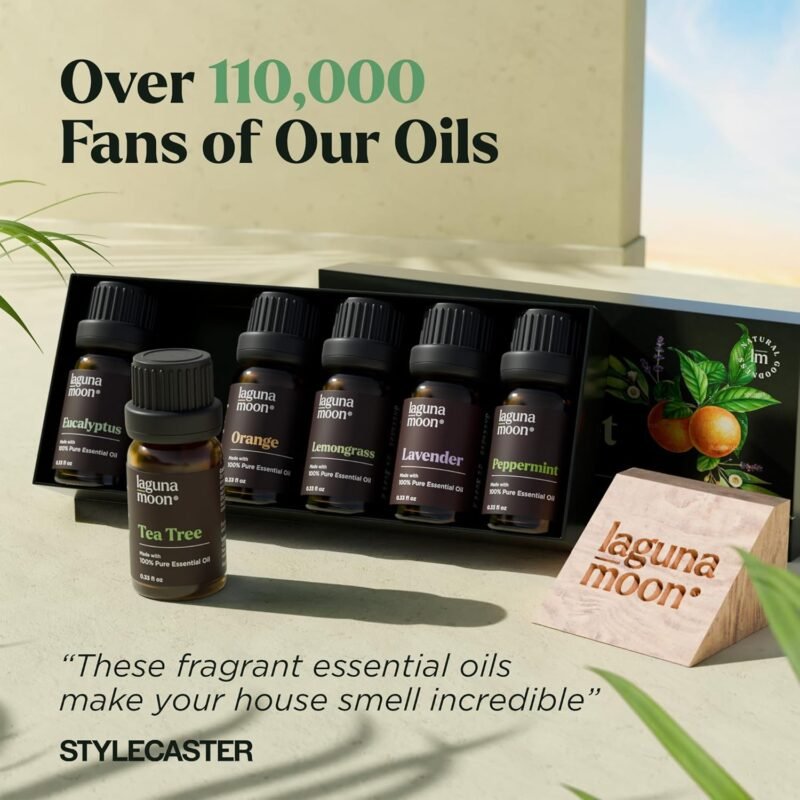 Essential Oils Set - Top 6 Blends for Diffusers, Home Care, Candle Making Scents, Fragrance, Aromatherapy, Humidifiers, Gifts - Peppermint, Tea Tree, Lavender, Eucalyptus, Lemongrass, Orange (10mL) - Image 6