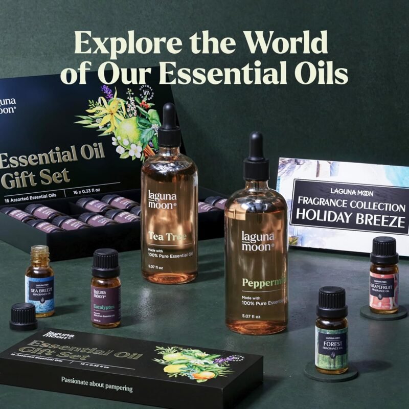 Essential Oils Set - Top 6 Blends for Diffusers, Home Care, Candle Making Scents, Fragrance, Aromatherapy, Humidifiers, Gifts - Peppermint, Tea Tree, Lavender, Eucalyptus, Lemongrass, Orange (10mL) - Image 8