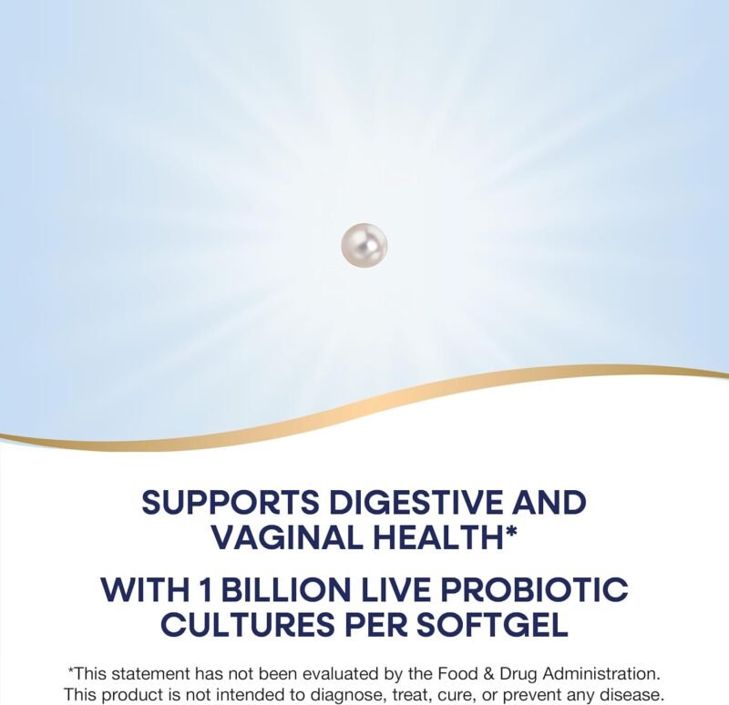 Nature's Way Women's Probiotic Pearls, Supports Vaginal and Digestive Health*, 1 Billion Live Cultures, No Refrigeration Required, 30 Softgels (Packaging May Vary) - Image 3