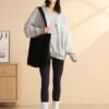 Iioscre Corduroy Tote Bag for Women,Hobo HandBags with Zipper,Large Capacity Casual Shoulder Handbags with Inner Pockets - Image 6