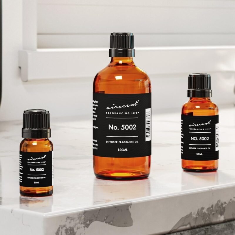 AirScent Creed-Aventus-Inspired Diffuser Oil - No. 5002 Perfume Dupe - Premium Fragrance Oil Blend for Ultrasonic and Waterless Diffusers and Crafting - 120 ml, 4 fl oz Glass Bottle with Dropper - Image 6