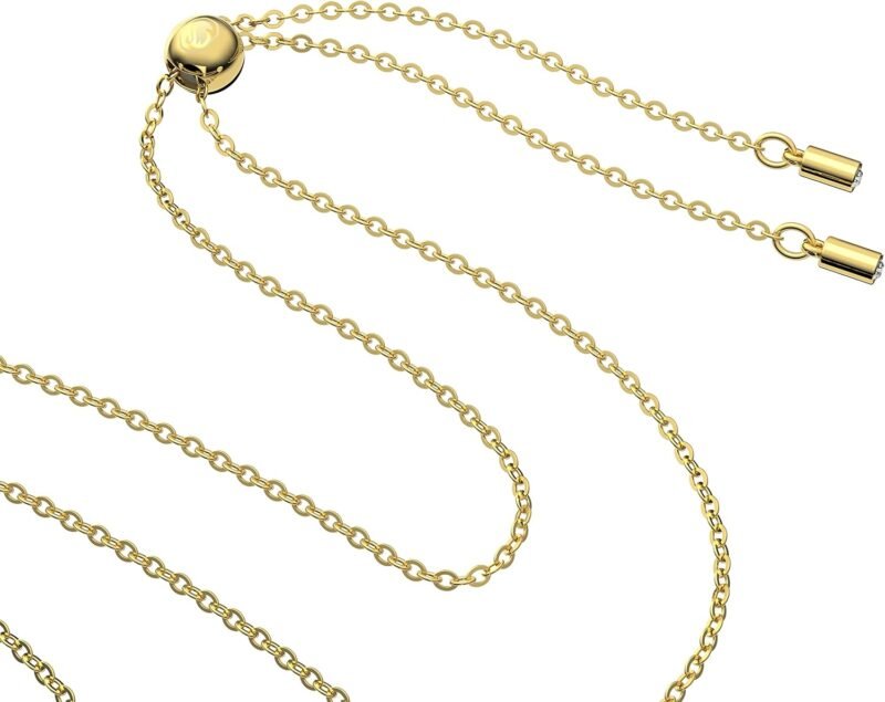 SWAROVSKI Millenia Earring and Necklace Crystal Jewelry Collection, Gold Tone Finish, Green Crystals - Image 3