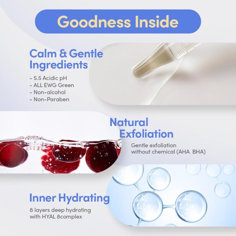 Swimming Pool Toner - Gentle Exfoliating Toner with Natural Enzyme | Boosted Hydration with Hyaluronic Acid | Daily Toner for Sensitive Skin | Korean Skincare, 10.14 Fl. Oz / 300ml - Image 5