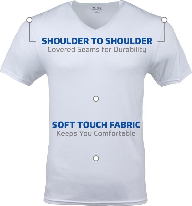 Gildan Men's V-Neck T-Shirts, Multipack, Style G1103 - Image 2