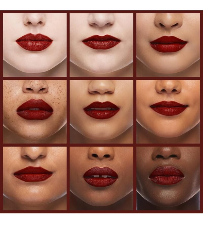 Almay Lip Vibes Lipstick with Vitamin E Oil & Shea Butter, Matte Cream Finish, Hypoallergenic, Love Yourself, 0.14 Oz - Image 6