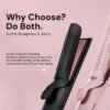 L'ANGE HAIR Le Duo Standard 360° Airflow Styler | 2-in-1 Curling Wand & Titanium Flat Iron Hair Straightener | Professional Hair Curler with Cooling Air Vents | Dual Voltage & Adjustable Temp (Blush) - Image 2
