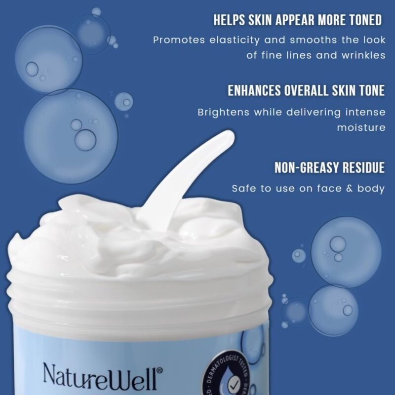 NATURE WELL Clinical Retinol Advanced Moisture Cream for Face, Body, & Hands, Anti Aging, Targets Discoloration, Wrinkles, Sun Damage, Crepey, & Sagging Skin, 16 Oz - Image 2