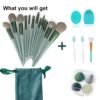 Makeup Brushes 22 Pcs Makeup Kit,Foundation Brush Eyeshadow Brush Make up Brushes Set (Green, 22 Piece Set) - Image 7