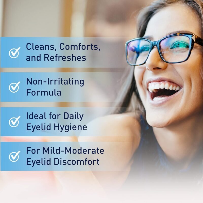 OCuSOFT Lid Scrub Original Eyelid Cleanser - Pre-Moistened Eyelid Wipes for Mild to Moderate Conditions - Eyelid Cleanser to Clean, Comfort & Soothe Irritated Eyelids - 30 Count - Image 3