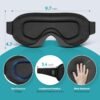 WAOAW Sleep Mask for Men Women: Blackout Eye Masks for Sleep - 3D Breathable Soft Comfortable Eye Mask for Travel - Adjustable Light Blocking Night Masks for Sleeping - Image 8